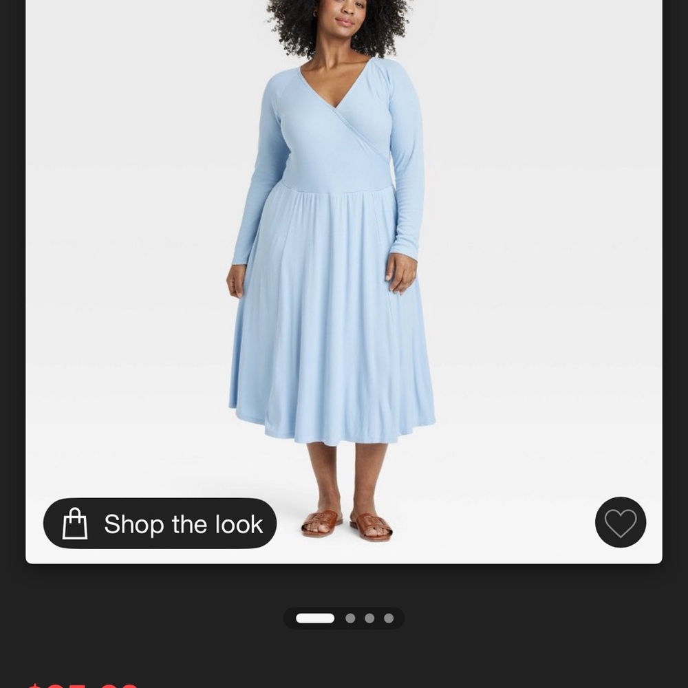 Light Blue Wrap Dress